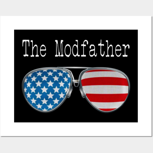 AMERICA PILOT GLASSES THE MODFATHER Wall Art by SAMELVES